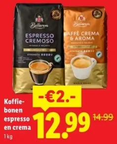 Aanbieding: Koffiebonen espresso en crema