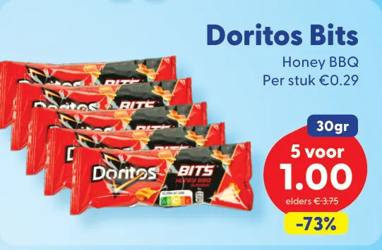 Aanbieding: Doritos Bits Honey BBQ