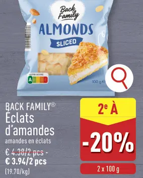 Offre: Éclats d'amandes