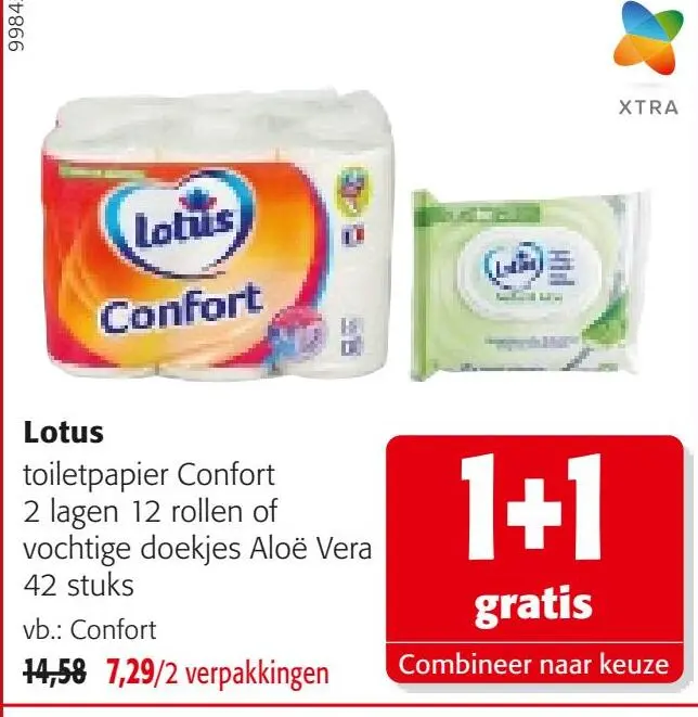 Promotie: toiletpapier Confort