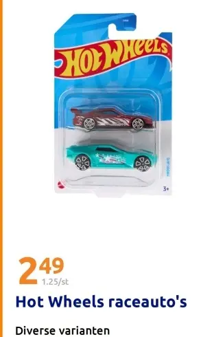 Promotie: Hot Wheels raceauto's
