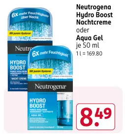 Aanbieding: Hydro Boost Nachtcreme oder Aqua Gel