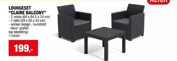Aanbieding: Keter Claire balkonset grafiet