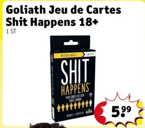 Offre: Jeu de Cartes Shit Happens 18+