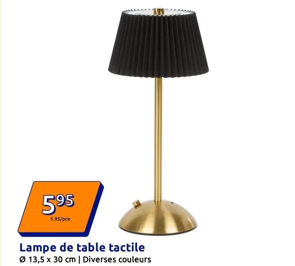 Offre: Lampe de table tactile