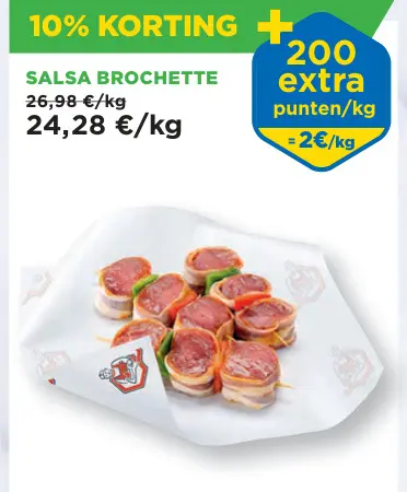 Promotie: Salsa brochette