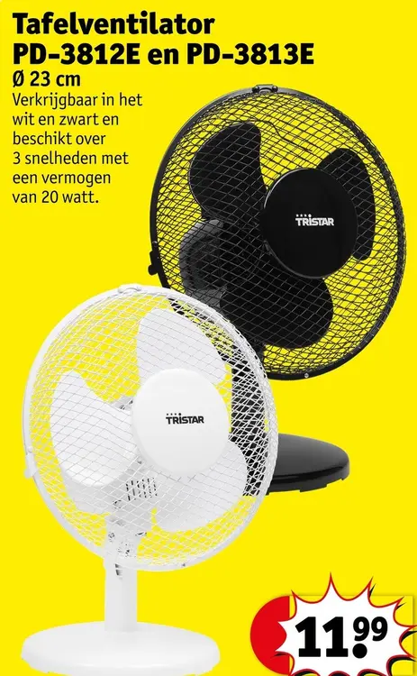 Promotie: Tafelventilator PD-3812E en PD-3813E