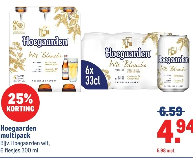 Aanbieding: Hoegaarden multipack
