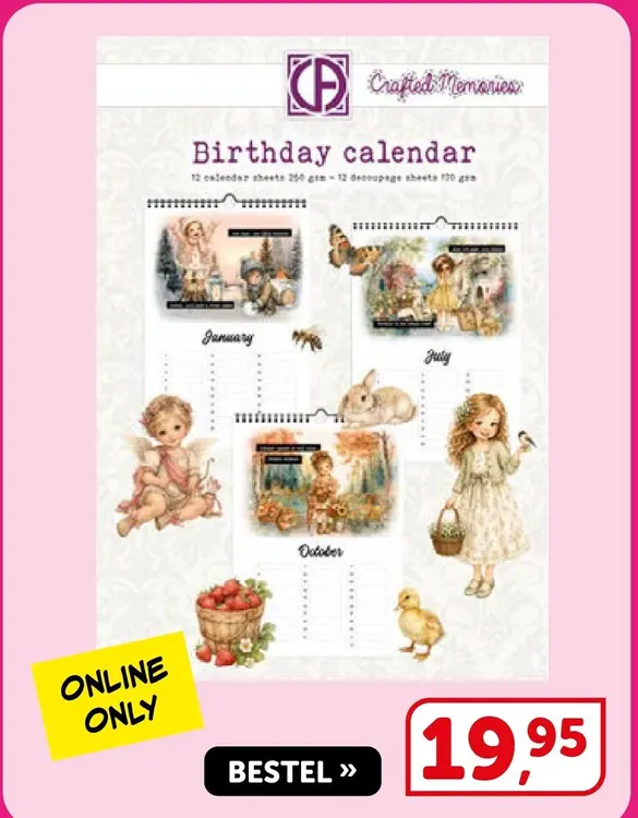 Aanbieding: Birthday calendar