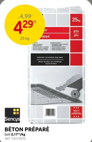 Offre: Béton préparé