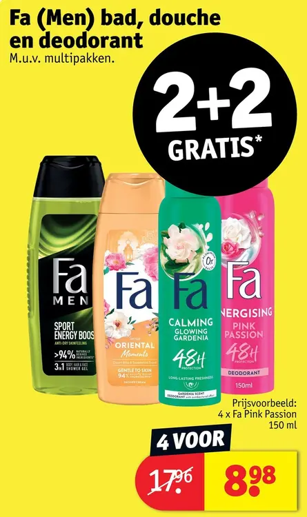 Promotie: Bad, douche en deodorant