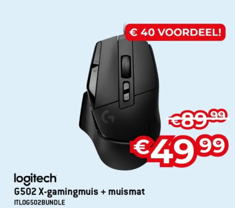 Promotie: G502 X-gamingmuis + muismat