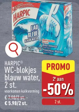 Aanbieding: HARPIC WC-blokjes blauw water