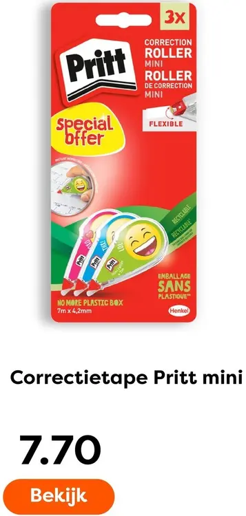 Aanbieding: Pritt Correctietape mini