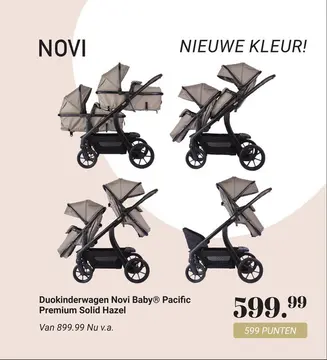 Aanbieding: Duokinderwagen Novi Baby® Pacific Premium Sol