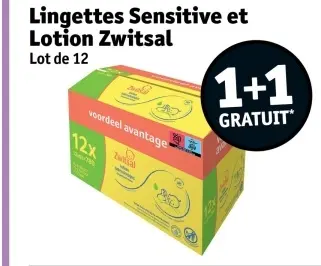 Offre: Lingettes Sensitive et Lotion