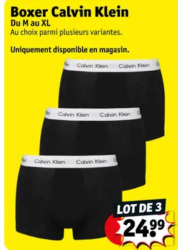Offre: Boxer Calvin Klein