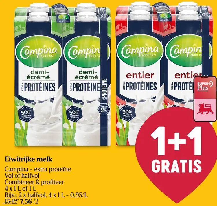 Promotie: Eiwitrijke melk