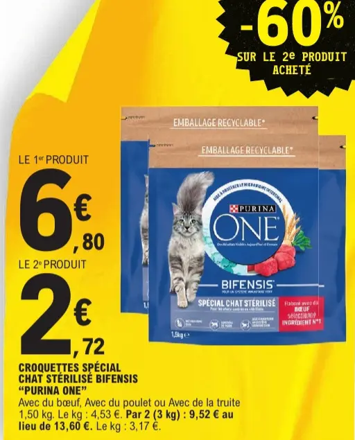 Offre: Croquettes spécial chat stérilisé bifensis