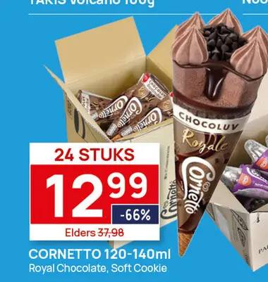 Aanbieding: Cornetto Royal Chocolat   24x120ml