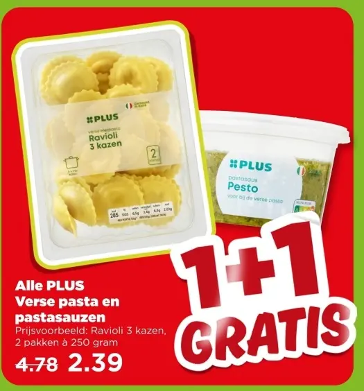 Aanbieding: Verse pasta en pastasauzen