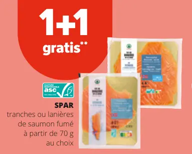 Offre: tranches ou lanières de saumon fumé