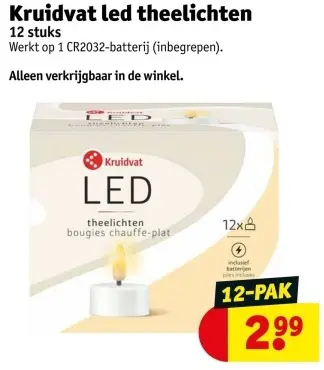 Aanbieding: Kruidvat led theelichten