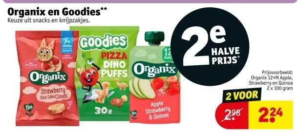 Aanbieding: Organix en Goodies