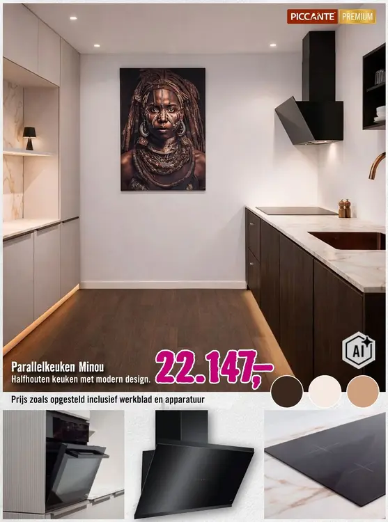 Aanbieding: Parallelkeuken Minou