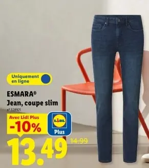 Offre: Jean, coupe slim