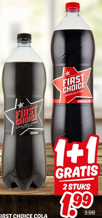 Aanbieding: First choice cola
