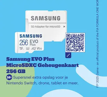 Aanbieding: EVO Plus MicroSDXC Geheugenkaart