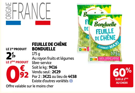 Promotie: Feuille de chêne
