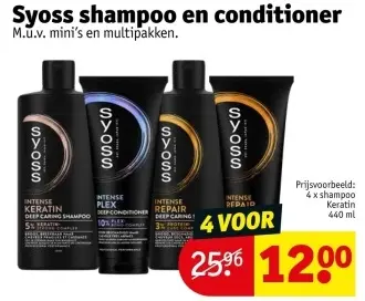 Aanbieding: Syoss shampoo en conditioner