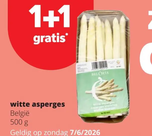 Promotie: witte asperges