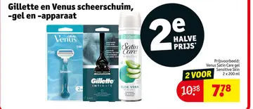 Aanbieding: Gillette en Venus scheerschuim, -gel en -apparaat