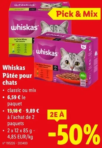 Offre: Pâtée pour chats