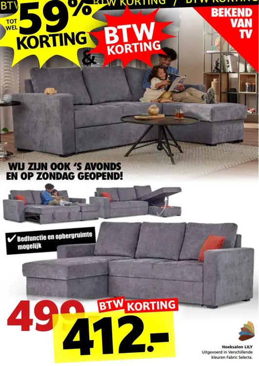Promotie: Hoeksalon LILY