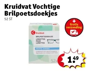 Aanbieding: Vochtige Brilpoetsdoekjes