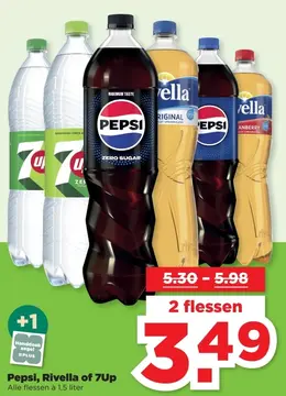 Aanbieding: Pepsi, Rivella of 7Up