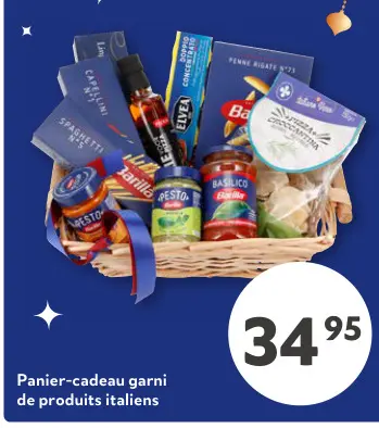Offre: Panier-cadeau garni de produits italiens