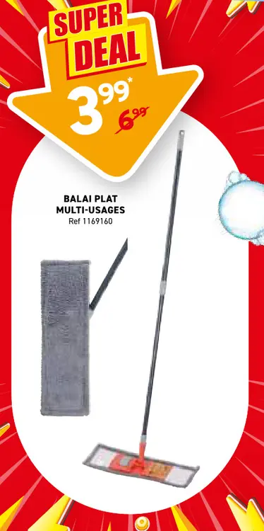 Offre: Balai plat multi-usages