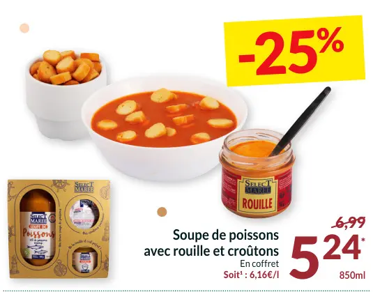 Offre: Soupe de poissons