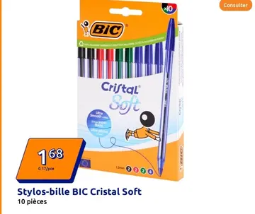 Offre: Stylos-bille BIC Cristal Soft