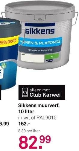 Aanbieding: Sikkens muurverf
