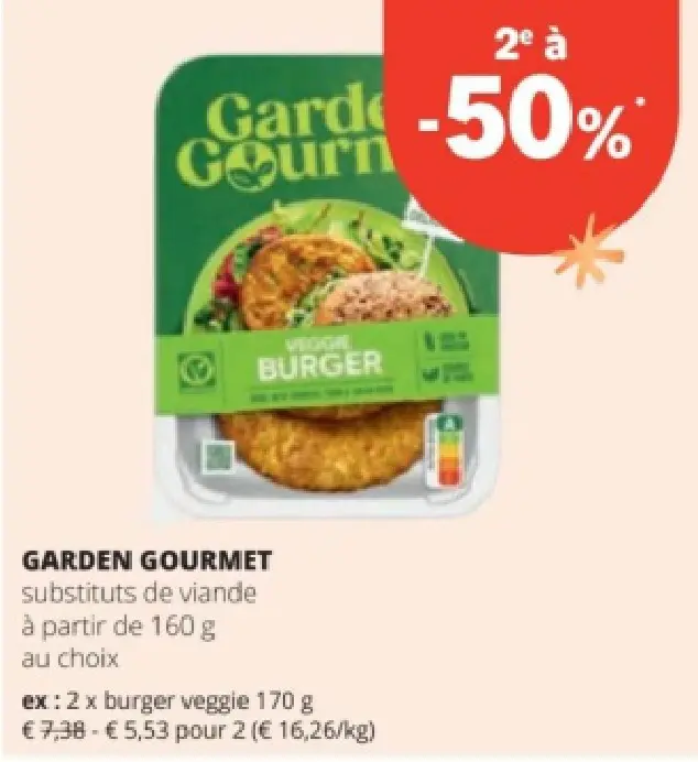 Offre: GARDEN GOURMET substituts de viande
