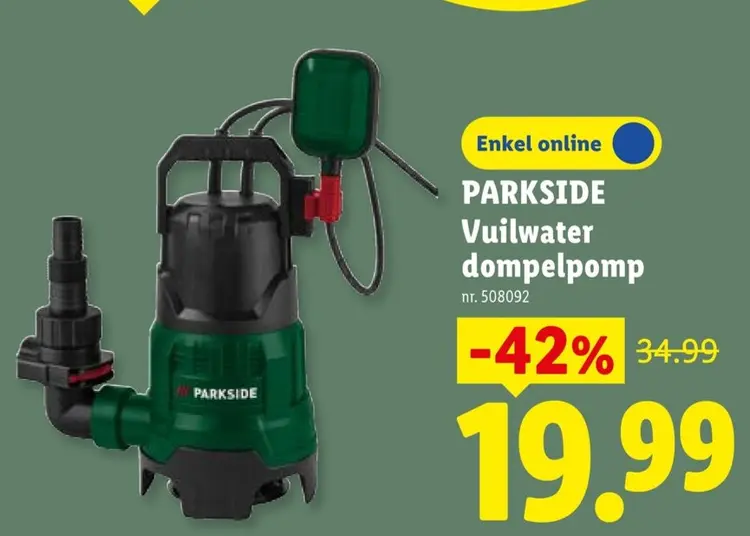 Promotie: Vuilwater dompelpomp