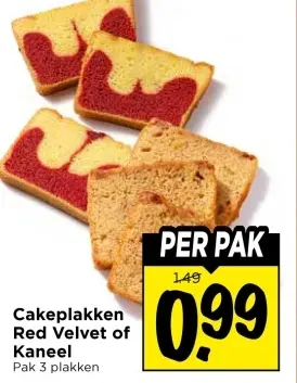 Cakeplakken Red Velvet of Kaneel
