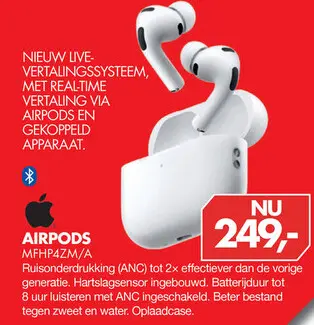 Aanbieding: AirPods MFHP4ZM/A