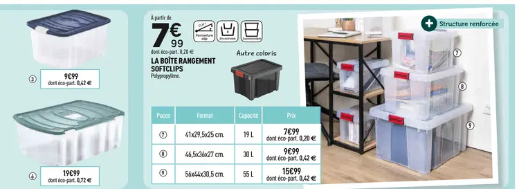 Offre: La boîte rangement softclips